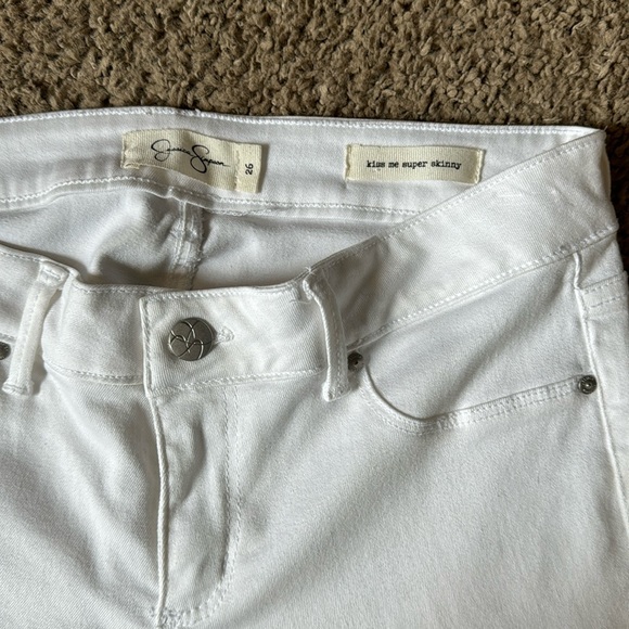 ***Jessica Simpson*** white stretch skinny jeans - Picture 1 of 6